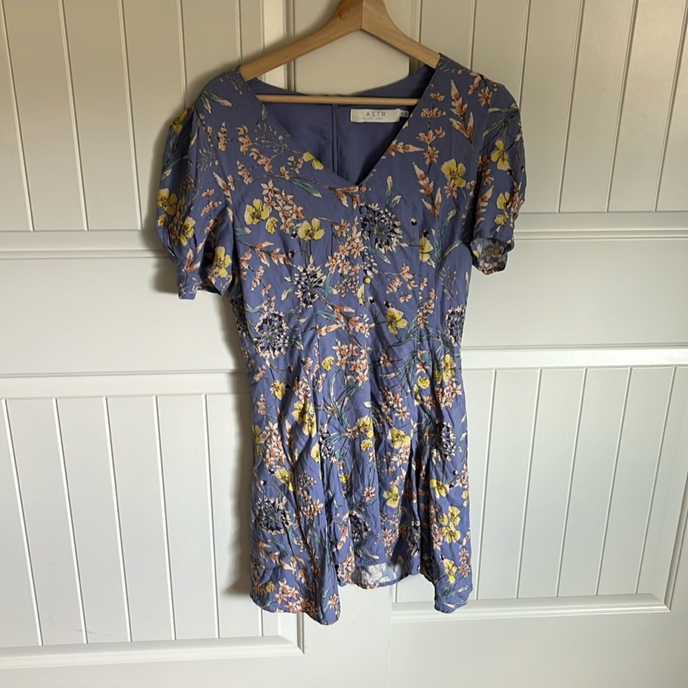 ASTR the label dress blue floral